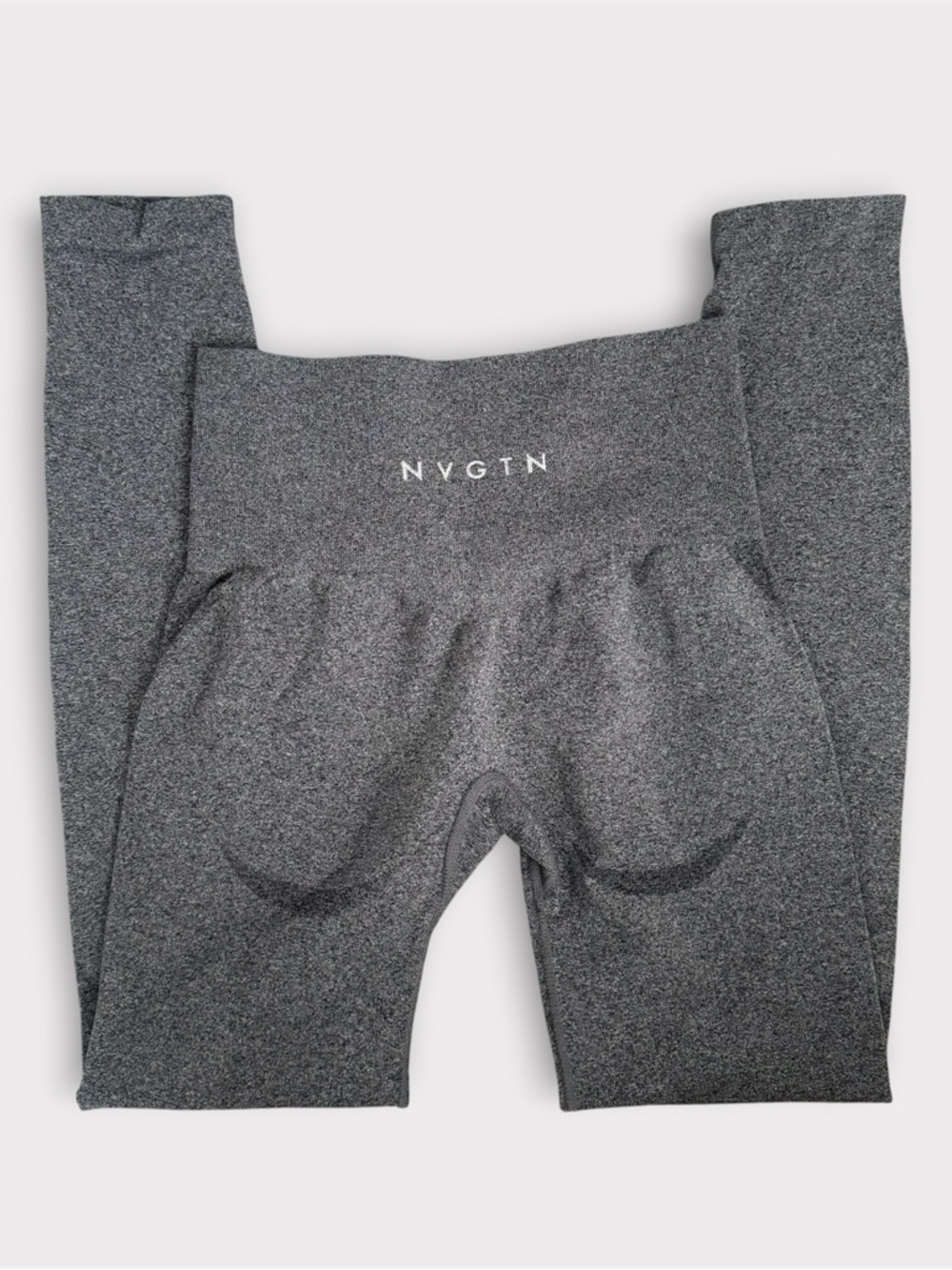 NVGTN Dark Grey Seamless Contour Leggings Workout Athleisure Gym Wear Size XS